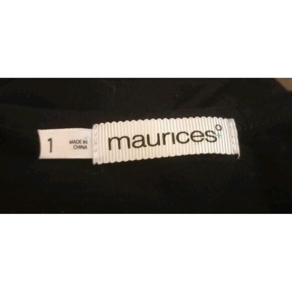 Maurices Tank Elephant Print Fringe Black Size 1X‎ - Picture 3 of 5